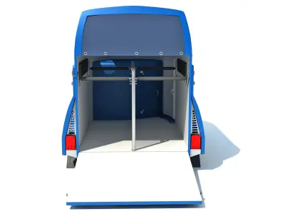 Horse Transport Trailer 3D model