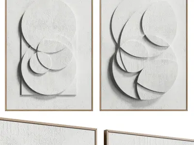 3d artwork frame 07 Low-poly 3D model