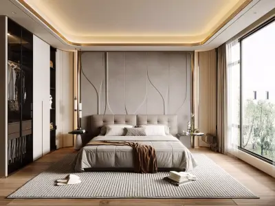 Master bedroom 3D model 3D model