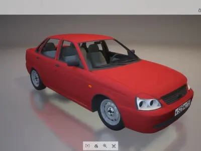 Lowpoly Car 01 Low-poly 3D model purchase