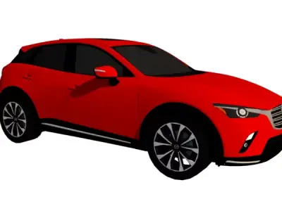 MAZDA CX 3 1 6 AWD SKYACTIVE 2022 Low-poly 3D model