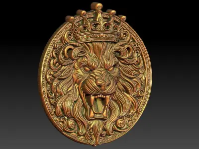1 The Lion King CNC Relief Model 3D print model