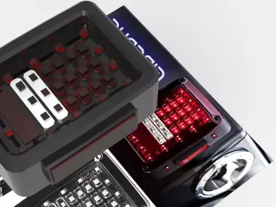 Stop mica led  jeep rubicon Low-poly 3D model