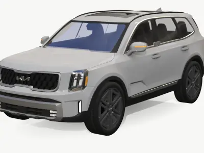 Kia Telluride 2024  Low-poly 3D model