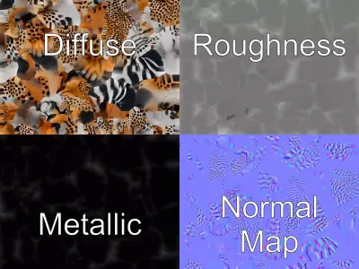 Agile Cheetah with Sleek Spotted Coat model pack Low-poly 3D model