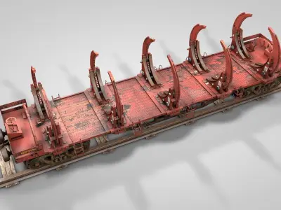 Custom Loads Cargo Wagon 3D model