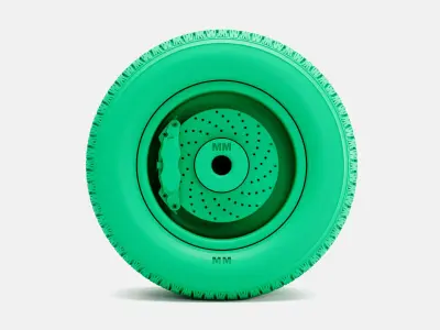 15x10 Smoothie Wheel Diamond Back III Tire 3D print model