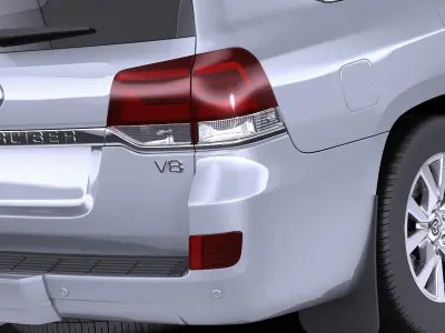 Toyota Land Cruiser 2018 VRAY 3D model