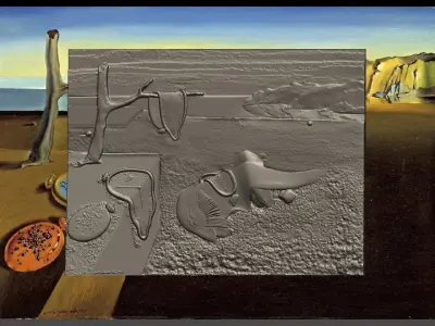 Dali 3d model The Persistence of Memory 3D print model