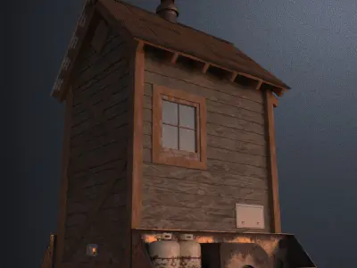 Tiny Mobile Home 3D model