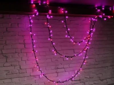 Christmas Lights Low-poly 3D model