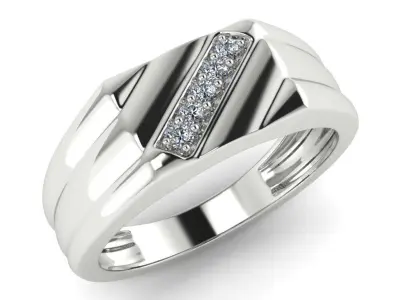 light weight gold diamond rings-C111116SKCH2025989-wt-5-10 3D print model