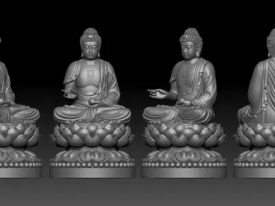 Amitabha Buddha  3D print model