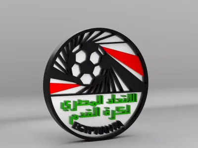 Egypt National Soccer Team Logo 3D model