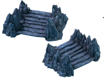 Stone Palace - Stone Ladder 01 3D model
