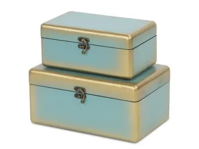 Wood Box Set 3D model