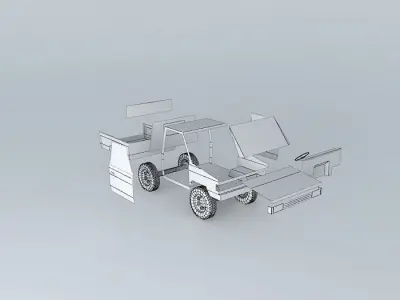 Exploded Kijang Free 3D model
