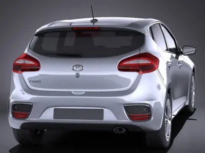 Kia Ceed 5-door 2017 VRAY 3D model