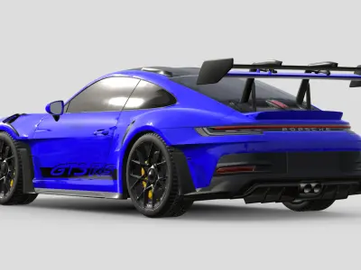 Porsche 911 GT3 RS 992 Weissach 3D model