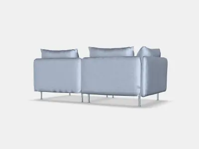SODERHAMN 3-seat sofa 4 Low-poly 3D model