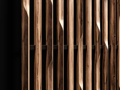 Wooden planks 3 3D model