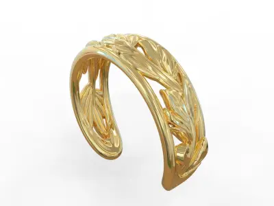 leaf ring 3D model