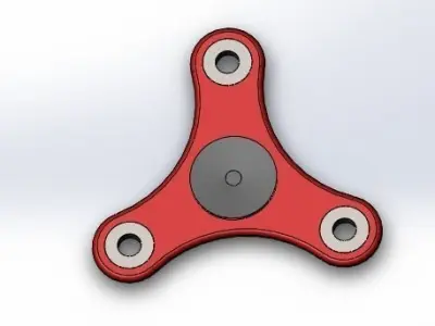 spinner fidget Low-poly 3D model