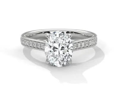 solitaire ring with detail images and 360 render videos 26 3D print model