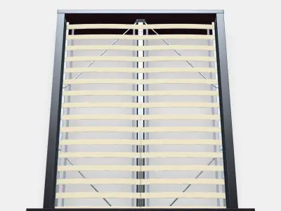 MALM Bed frame high 103 Low-poly 3D model