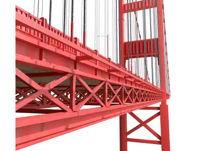 golden gate 3D model