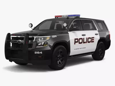 Chevrolet Tahoe 2018 Police 3D model