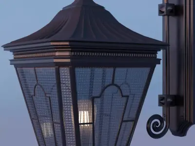 Wall lamp  Number 1 with ST64 6W bulb 3D model