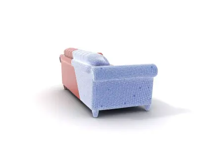 Chesterfield Leather Sofa model pack Low-poly 3D model