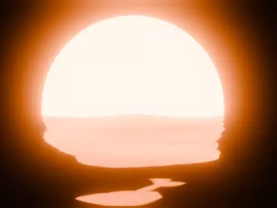 Sunset Animation Loop Free 3D model