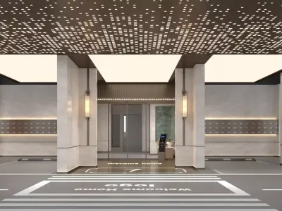 Modern Luxury Car Park - Garage 3D model