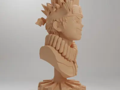 Naruto bust 3D Print 3D print model