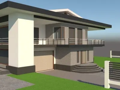 Mega Luxury mansion 3D print model
