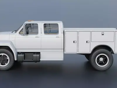 F-700 Service Truck 1982 3D print model