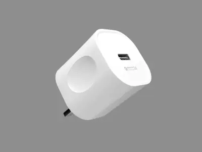 Charging Adapter 3D Model with Type C port Charger 3D model