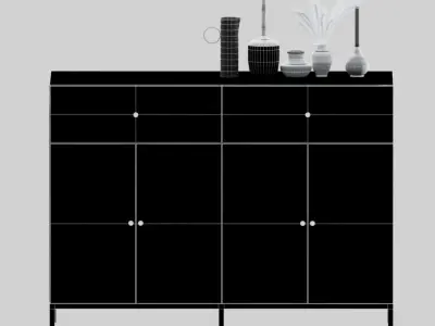 Moroccan Drawer Low-poly 3D model