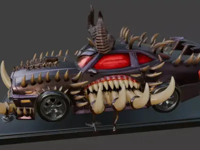 Halloween Beast Car Demonic Ride of Terror 3D print model