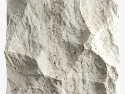 143-RockPanel piece of rock on wall 3D model