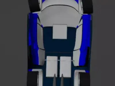 Bugatti-chiron racing car 3D print model