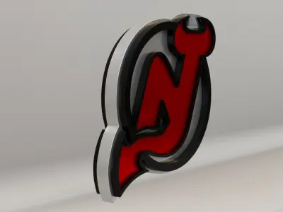 NHL New Jersey Devils Team Logo 3D model