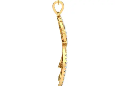 Solitaire Women pendant 3D print model