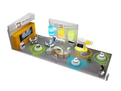 Booth Exhibition Stand a465f 3D model