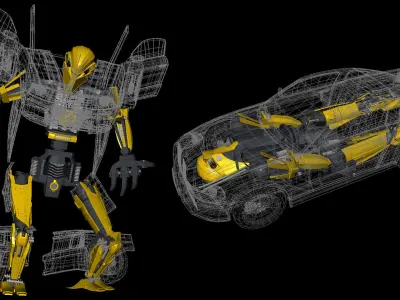 Transformer transformers last knight bumblebee 3D model