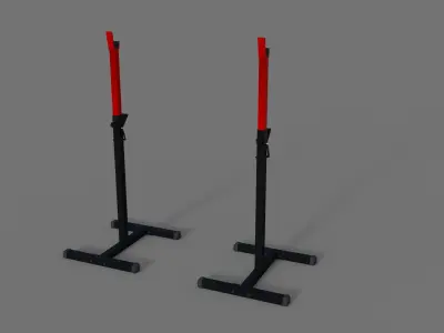 Bench Squat Racks Free 3D model