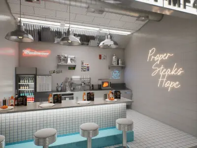 Scotsman Brand VR Showroom Scene 3D model