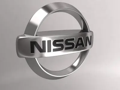 Nissan car logo keychain 3d model  3D model